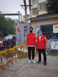 市文旅集團一線戰“疫”之：“帥飛了”組合秒變“救火勇士”，“暖心”大白全心全意為居民服務